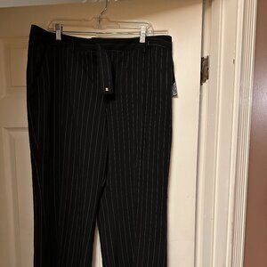 Black & White Pinstriped Pants